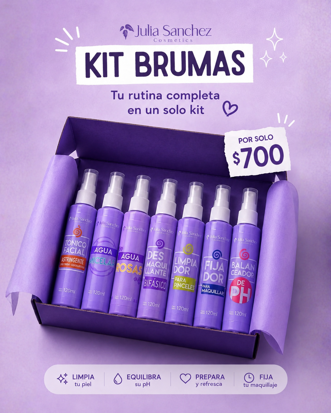 KIT BRUMAS | Rutina Completa para Preparar, Limpiar y Fijar tu Maquillaje